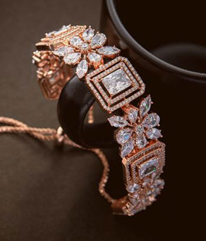 CZ American Diamond jewellery wholesale designs